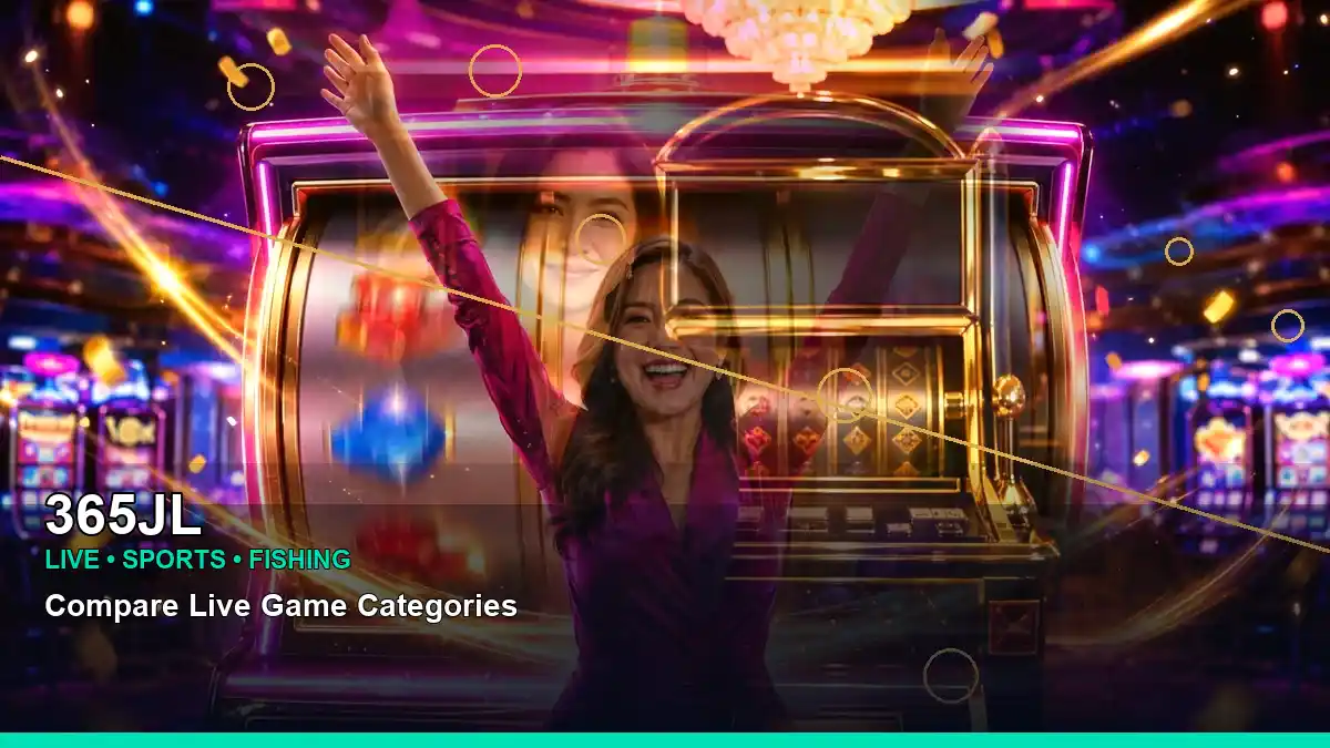 365JL casino lounge scene highlighting mobile-friendly game access and a polished player experience